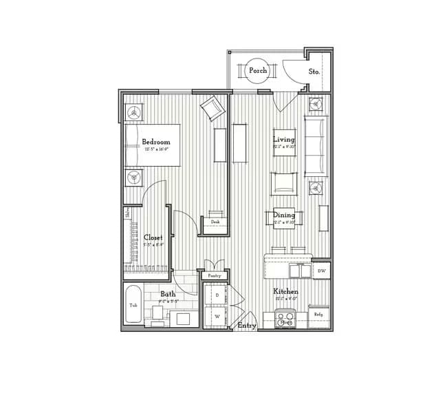 A4 1025 floor plan