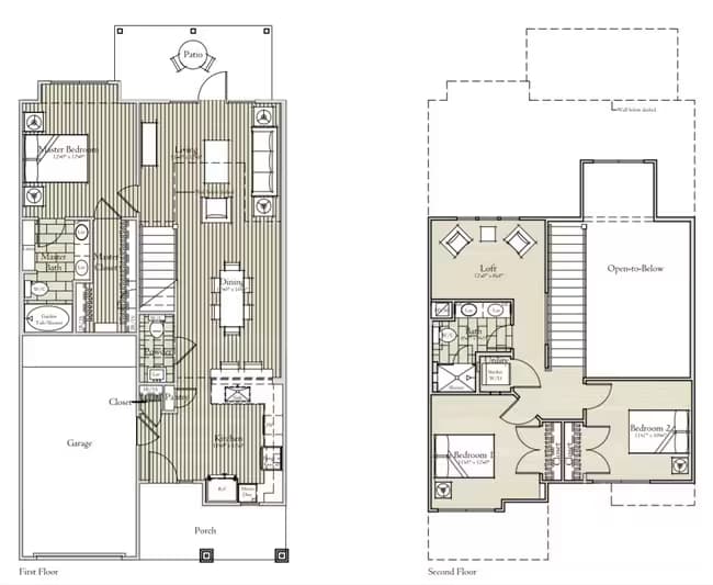C2C Townhome C405 floor plan