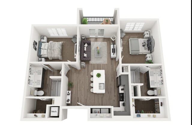 Petaluma 1-1219 floor plan