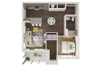 1 Bedroom 05-5205 floor plan