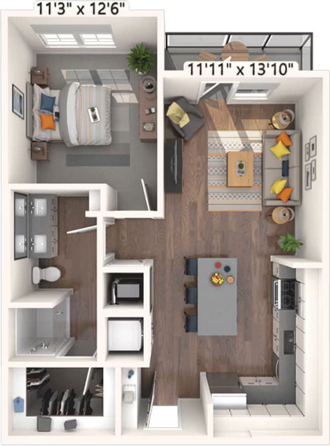 A3 1-308 floor plan