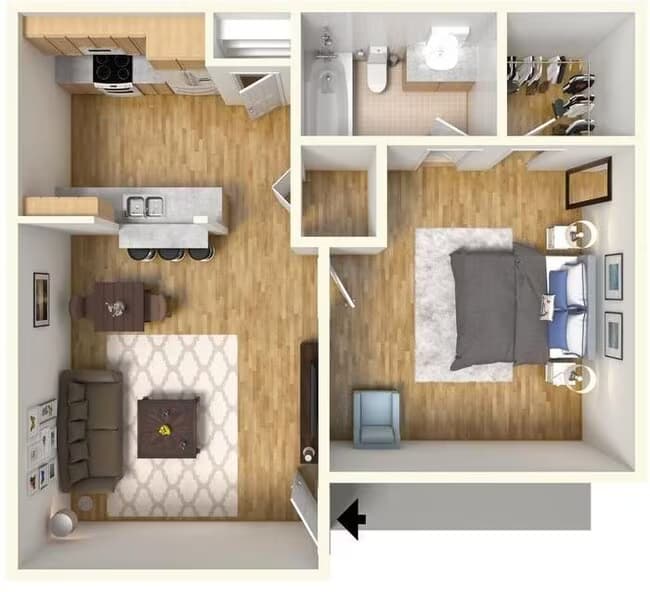 The Elm Suite floor plan