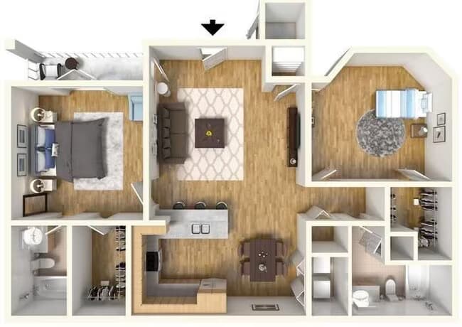 The Redwood Suite floor plan