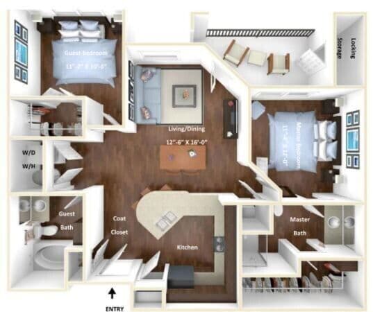 The Sycamore P-2 floor plan