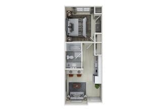 1 Bedroom A 4022 floor plan