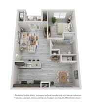 1 Bedroom floor plan