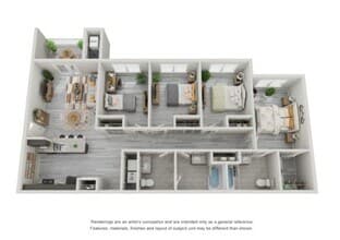 4 Bedroom floor plan