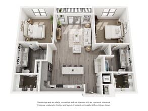 2B 2B 2318 floor plan