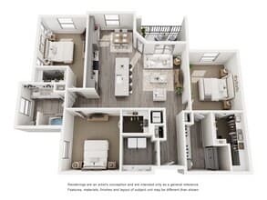 3B 2B 3101 floor plan