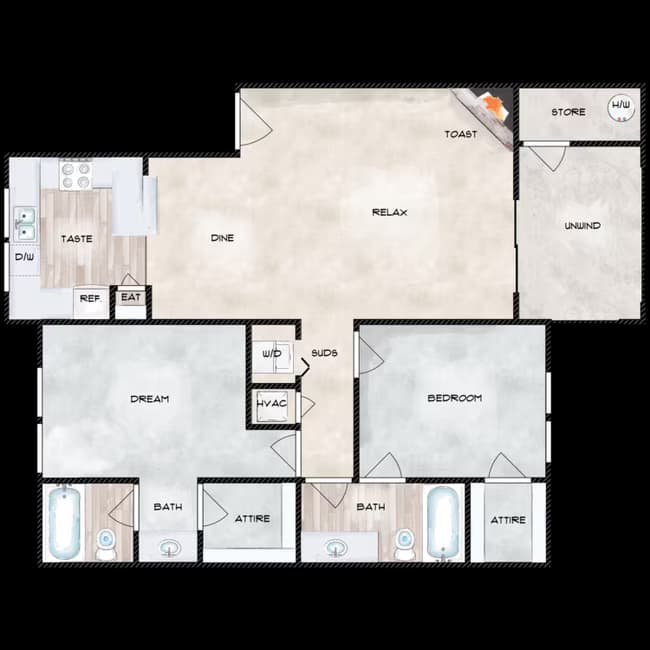 EU2x2 E209 floor plan