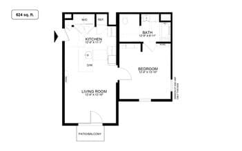 1 Bedroom 6306 floor plan