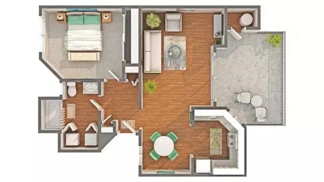Unit 19591232 231 floor plan