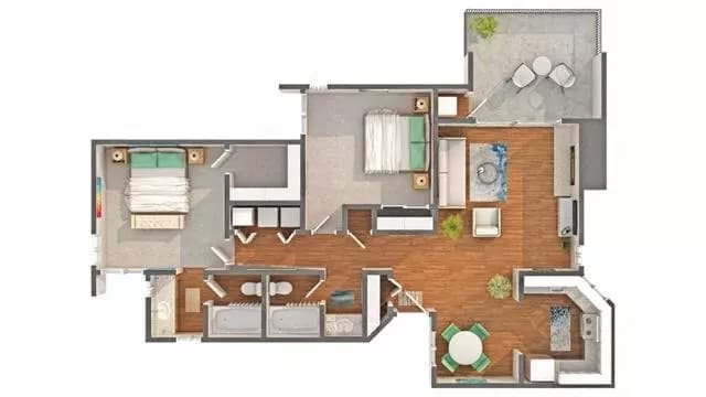 Unit 19917917 252 floor plan