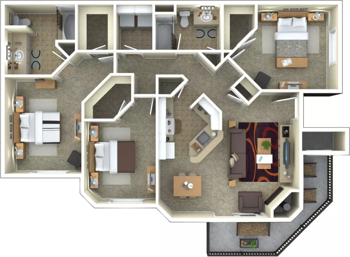 Unit 18677233 WAITRO12 floor plan