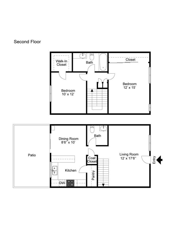 C-2X1.5 Townhome 034 floor plan