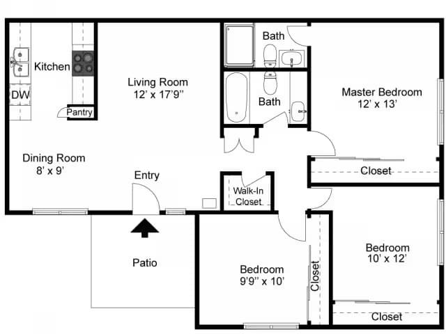 D-3X2 150 floor plan