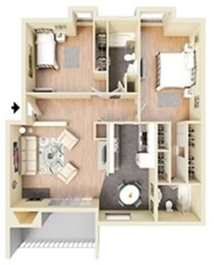 RWPlaza 2x2 282 floor plan