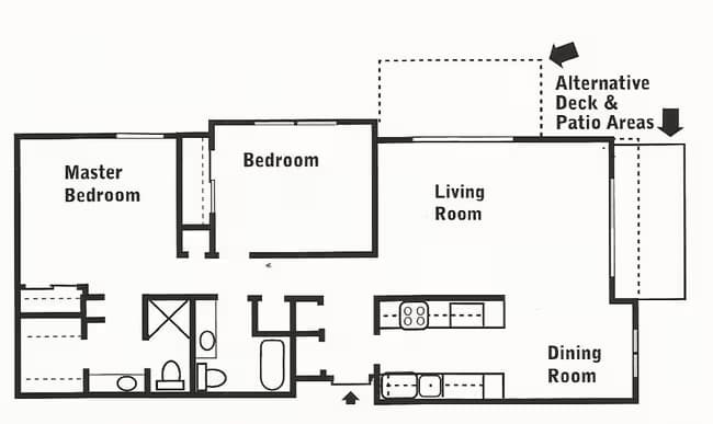 2 Bedroom Flat floor plan