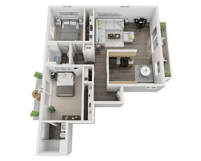 Plan B1 097 floor plan