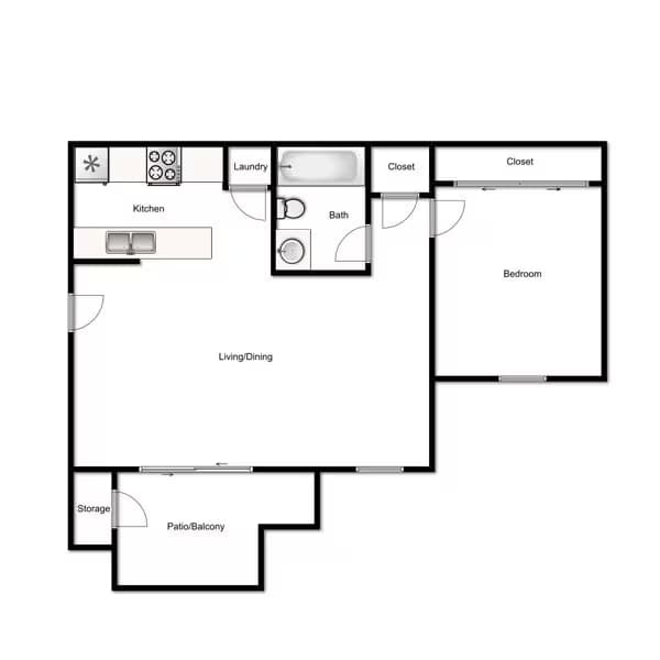 1X1-625 425-25 floor plan