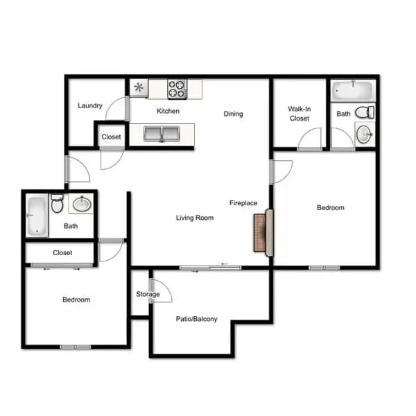 2X2L-950 305-23 floor plan