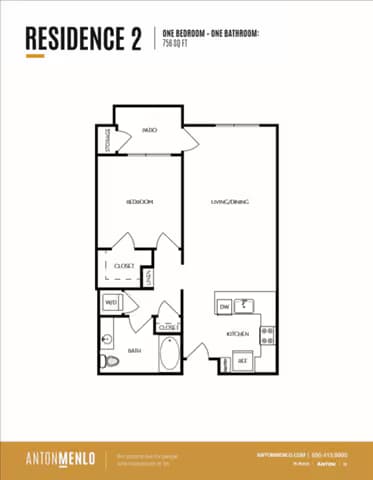Residence 2 214B floor plan