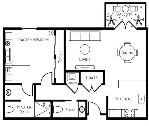 A2 floor plan
