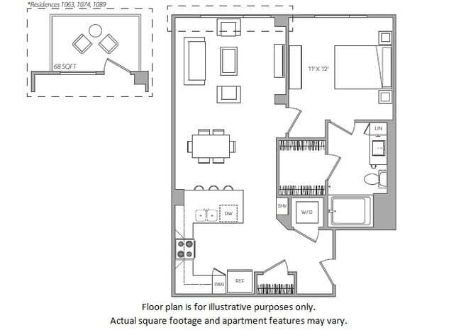 E 1063 floor plan