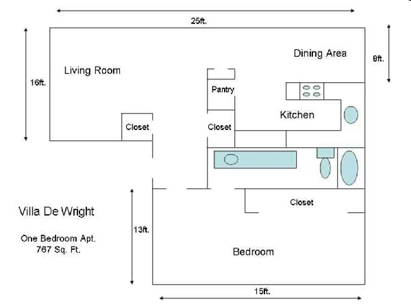 1 Bed+ floor plan