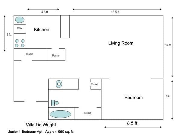 Studio floor plan