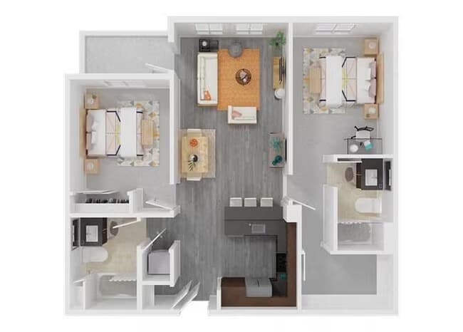 Two Bedroom 234 floor plan