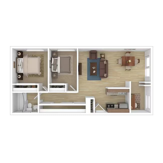 Palace 2x1 02-302 floor plan