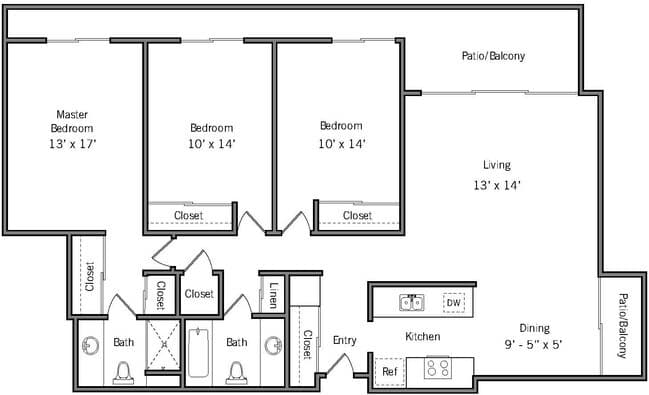 3B 0312 floor plan