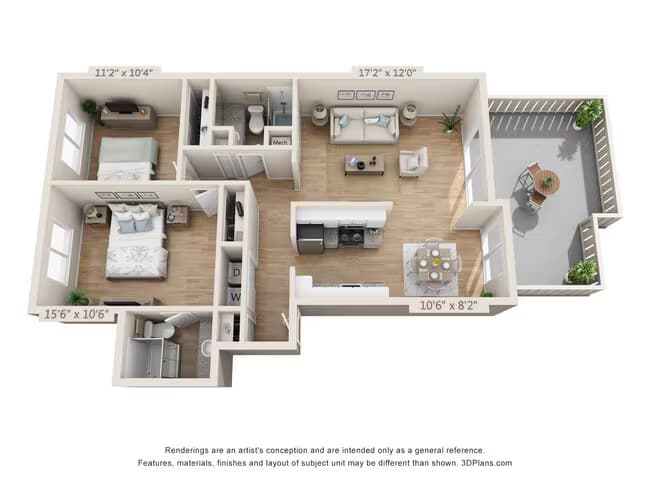 2x2 A floor plan