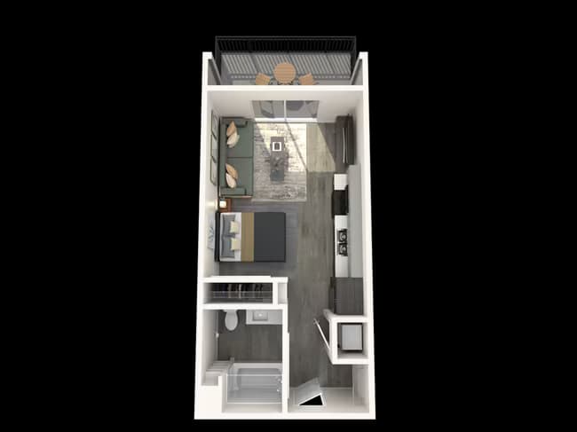 Studio 1-453 floor plan