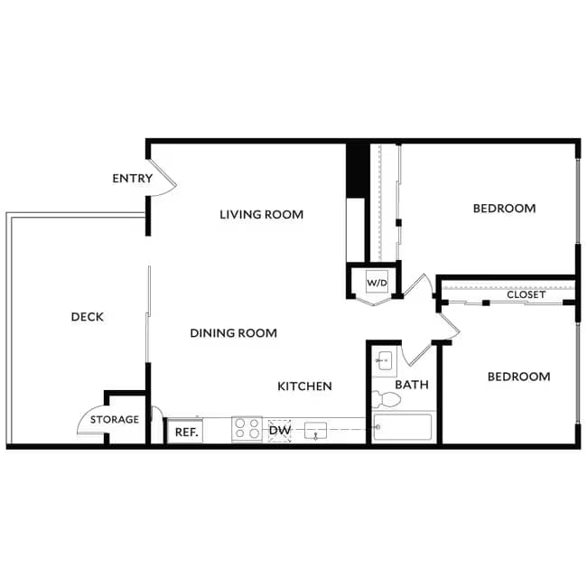 Plan 2BR 124 floor plan