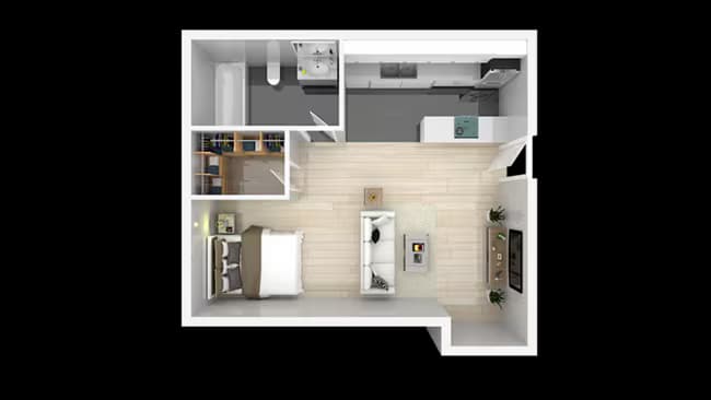 Studio 1090 floor plan