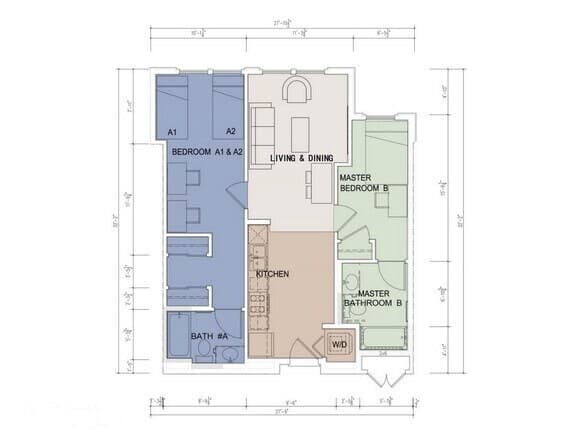 Plan B/G/E floor plan