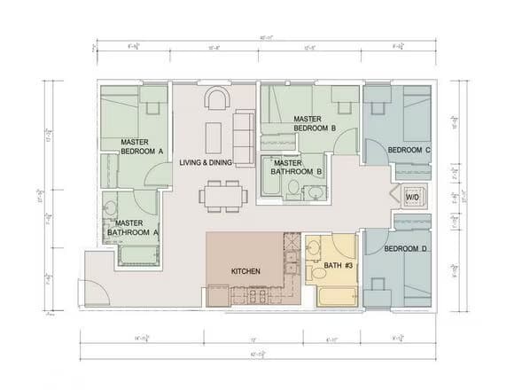 Plans D/D1 floor plan