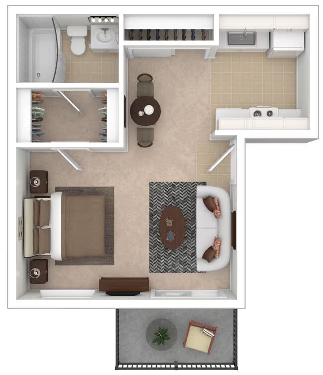 Studio floor plan