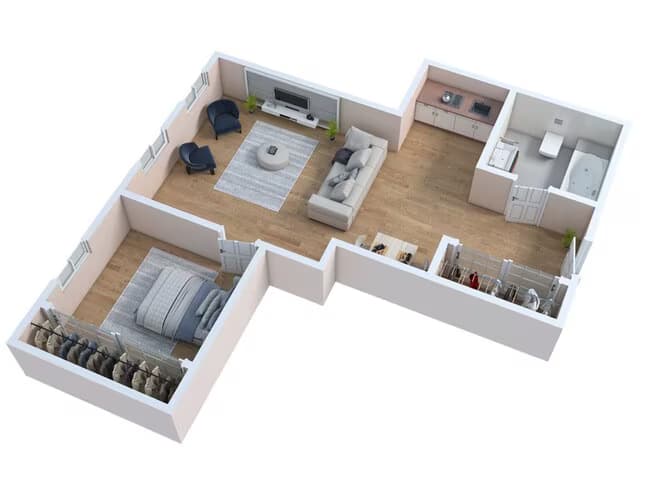 The Aria 15 floor plan