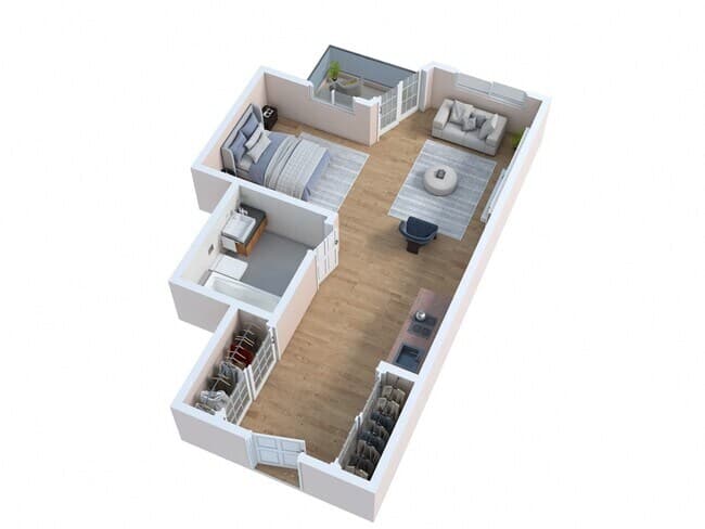 The Paris 64 floor plan