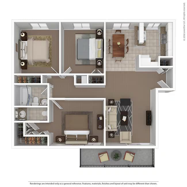Small 3 Bed 1.5 Bath 229 floor plan