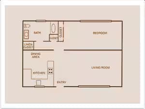 JUNIOR 1 BR floor plan