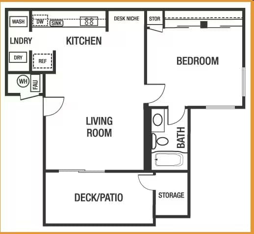 1x1 107 floor plan