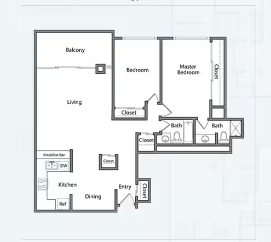 2D 804 floor plan