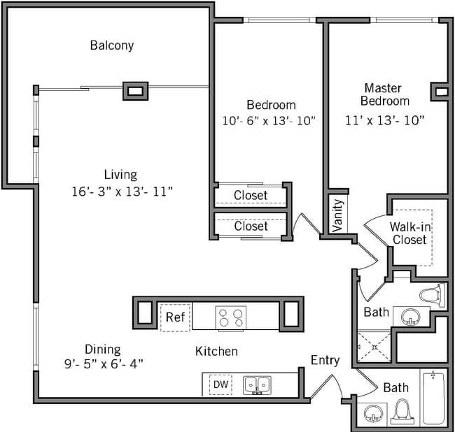 2E 401 floor plan