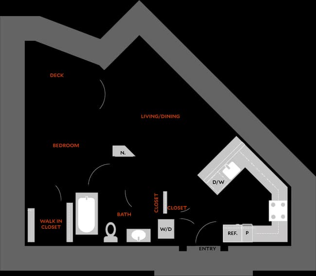Plan 1B 232 floor plan