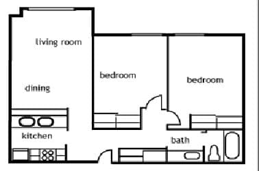 The Cedar 102 floor plan