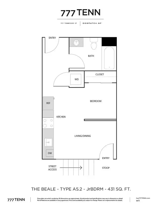 The Beale floor plan